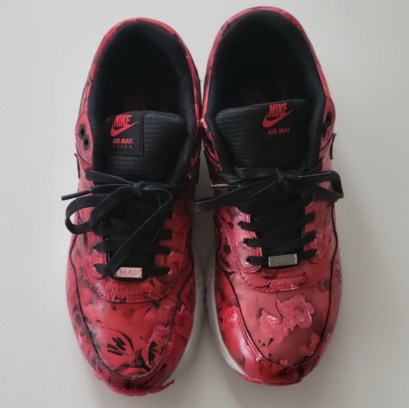 Nike Air Max 1 ULTRA LOTC QS SHANGHAI CITY PACK Red sz 6 FLORAL [747105-600] - Picture 3 of 9